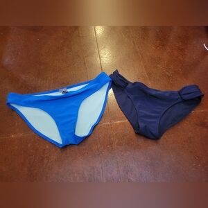 Blue and Navy Bikini Bottoms